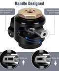 Heavy Duty Leveling Stem Casters Set Of Four Retractable Furniture Wheels Black Thread Base Mover showing height adjustment handle design.