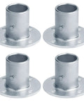 4 Pack 1-3/8 Inch Chain Link Fence Post Floor Flanges Surface Mount Beefy Heavy Duty Round Post Bases For Fence Repair Mailbox Reinforcement Deck Railing And Trellis Projects Electro Galvanized Steel