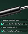 Built Different Gas Springs For Beds, Heavy Duty Lockable Struts With Freakin Smooth Soft Close close-up of durable zinc coated steel lifter.