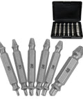 6 Piece Damaged Screw Extractor Kit For Stripped Screws And Bolts, Universal Drill Bit Remover Set For Rusty And Broken Hardware