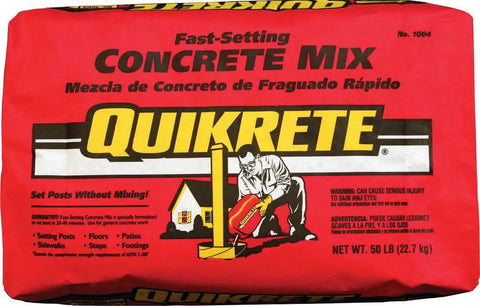Fast Setting Concrete Mix 50 Lbs Bag For Quick Set Concrete Projects DIY Friendly With Easy Installation Brown Gray Blend