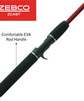 Telescopic Casting Rod Extends From 17 Inches To 5 Feet 6 Inches For Easy On The Go Storage, Durable Z Glass Build With EVA Comfort Grip