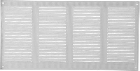 White 16 Inch By 8 Inch Metal Air Vent Cover Pack Of 2 With Built In Mesh Guard Screen For A No Brainer Easy Fit In Your Home HVAC Return Duct Grille