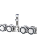 Sliding Gate Trolley Truck Assembly with Four Bearings and Eight Steel Wheels for Heavy Doors High Duty Load Bearing Smooth Quiet Operation