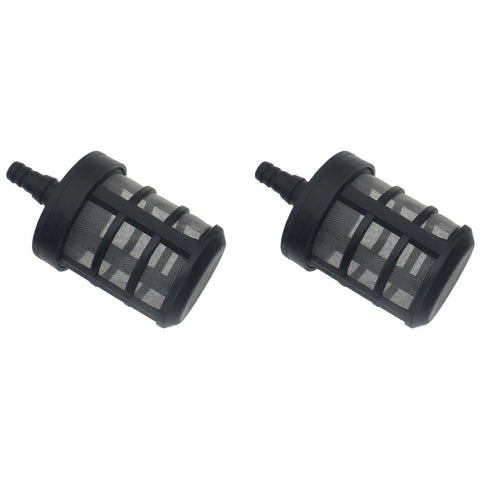 2 Pack Water Pump Inlet Strainer Screen Stainless Steel Hose Filter For Most Pumps And Sprayers Black Durable Barbed Inlet Easy Push In Fit