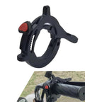 Universal Motorcycle Throttle Cruise Control And Easy Push Boost Lock With Slick Silicone Grip Ring For Hella Smooth Highway Riding Durable Anti Slip Mount In Classic Black Motorcycle Accessory mounted on handlebars with black grip