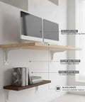 Beefy Q235 Steel Triangular Bracket For Floating Desks And Wall Shelves Black Or White 1 Unit Rock Solid Support