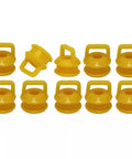 10Pcs Shift Cable Linkage Bushing Repair Kit For Transmission Grommet And Bushing Set For Cadillac Escalade Chevrolet GMC And Dodge Trucks And SUVs Easy Install Durable Replacement Parts For 2007-2020 Models yellow plastic bushings