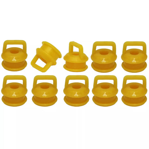 10Pcs Shift Cable Linkage Bushing Repair Kit For Transmission Grommet And Bushing Set For Cadillac Escalade Chevrolet GMC And Dodge Trucks And SUVs Easy Install Durable Replacement Parts For 2007-2020 Models yellow plastic bushings