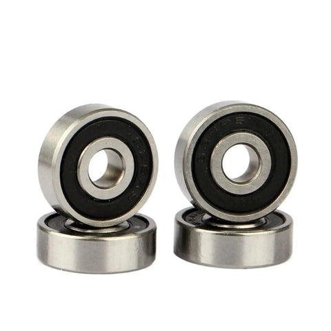 Heavy Duty Deep Groove Ball Bearing 698-2RS 8x19x6mm, chrome steel, rubber sealed, thin wall, multiple view for machinery DIY projects