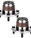 Rear Wheel Hub Bearing Assembly Set For Ford Focus 2001 To 2009 With Four Lug No ABS 2 Pack OE 521002