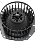 Direct Drop In HVAC Heater Air Conditioning Blower Motor Assembly With Fan Cage top view showing fan blades and mounting base.