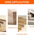 Different wood types suitable for Heavy-Duty Pneumatic Hinge Boring And Drilling Machine For Woodworking Vertical And Horizontal Drill Press With Adjustable Depth 110V Electric Hole Puncher Supports 3-16mm Bits Precision Push Button Control
