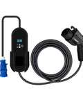 Level 2 Portable EV Charger For Electric Cars, On The Go Adjustable 16A 24A 32A, Type 1 J1772 Plug, IP67, 10m Cable, CEE Outlet