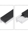 Rock Solid Magnetic Vise Jaws With Grippy Rubber Pads For Dead Tight Clamping On 3 Inch Bench Vises, showing rubber pad detail.