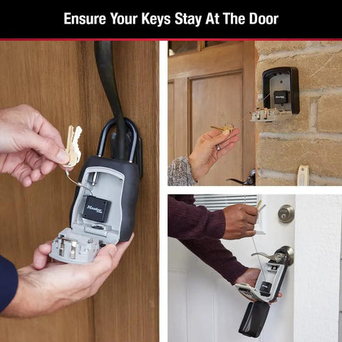 Retractable Lock Box Key Tether For 5400 Series Lock Boxes, 36 Inch Extendable Cable, Easy Mount With Ultra Strong VHB Tape, Keeps Your Keys Safe On The Go, Fits Inside 5400 5401 5414 5415 5420 5424 5425 5440 5441 Lock Boxes
