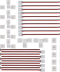 2Pin 8mm LED Strip Connector Kit With Right Angle Corner, T Shape And Gapless Connector For Flexible SMD2835 Tape Lights
