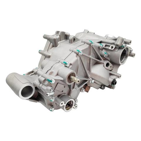 Bulletproof Transmission Gearbox For BRP Or 1000 UTV With Quiet Ride Tech showing detailed engine assembly features.