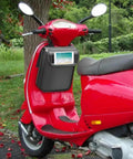 Electric Scooter Front Bag Pouch With Waterproof Phone Holder on red scooter