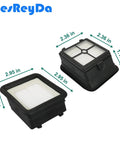 Pro Grade Replacement HEPA Filters And Brush Rolls Kit For Floor One S3 Cordless Wet Dry Vacuum Cleaner with dimensions