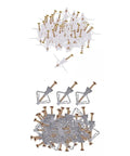 All In One Drywall Anchor Kit With Self Drilling Screws For Hollow Walls Anti Rotation Ribbed Expansion Design Wear Resistant And Weather Tolerant Heavy Duty DIY Friendly For Shelves Cabinets And Picture Frames, wall anchors and screws set