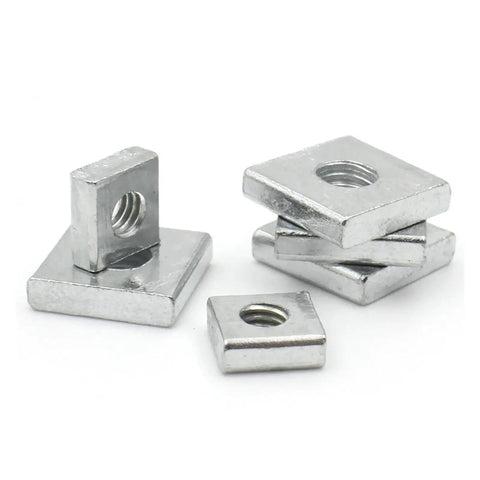 Rock Solid DIN 562 Square Slide Nuts For Aluminum Profiles Heavy Duty Zinc Plated Steel Slider Blocks Hassle Free M2.5 To M8 Commercial Grade Hardware Fasteners