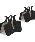 4 Pairs Bike Brake Pads Kit For Disc Brakes Replacement With Resin And Semi Metallic Material Quiet Wear Resistant And Low Noise Braking Convenient Set For Quick Swap Compatible With Magura MT5 MT7 shown from side view