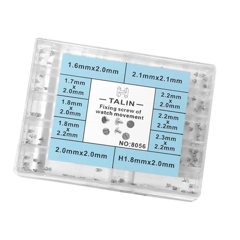 Pro Grade Watch Movement Securing Screw Kit With 10 Size Assortment For NH35 2836 2824 2 8200 Movements in plastic box
