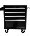Four Drawer Tool Cart With Wheels Lockable Removable Cabinet Storage Organizer For Mechanics Garage And Workshop Durable Steel Trolley With Ball Bearing Drawers For Smooth Opening