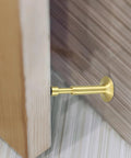 Wall Mounted Door Stopper With Hydraulic Shock Absorber, Heavy Duty Metal Door Stop In Aluminum Alloy, No Drill Installation