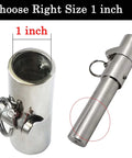 Two Pack Folding Swivel Tube Joint Connector For 1 Inch OD Stainless Steel Boat Handrail Fittings 316 Marine Grade With Mirror Finish For Saltwater Use 180 Degree Fold Beefy Saltwater Ready Marine Hardware, 1 inch tube fit