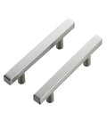 30 Pack 6 Inch Square Cabinet Pulls In Brushed Nickel Stainless Steel For Kitchen Drawers And Cabinets, 3.75 Inch Hole Center