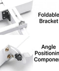 Close-up of foldable bracket and angle positioning component on Heavy Duty 110V Acrylic Bending Machine.