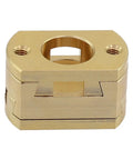 Oldham Coupler for 3D Printer Z Axis T8 Screw Upgrade Kit, Gold Tone Brass Link Reducing Vibration Noise and Chatter, Smooth, Precise Motion, Easy Repair and Calibration for Hot Bed Drive, brass coupler