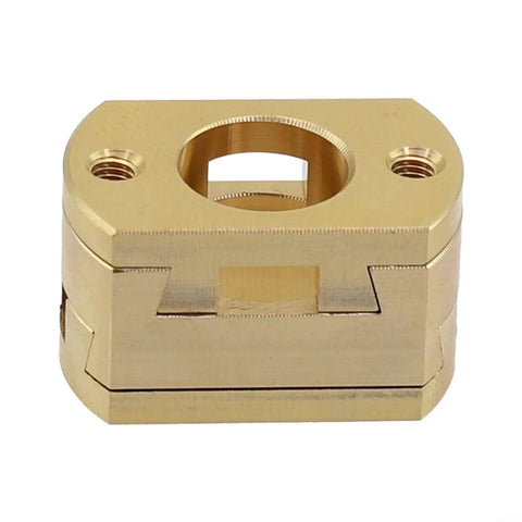 Oldham Coupler for 3D Printer Z Axis T8 Screw Upgrade Kit, Gold Tone Brass Link Reducing Vibration Noise and Chatter, Smooth, Precise Motion, Easy Repair and Calibration for Hot Bed Drive, brass coupler