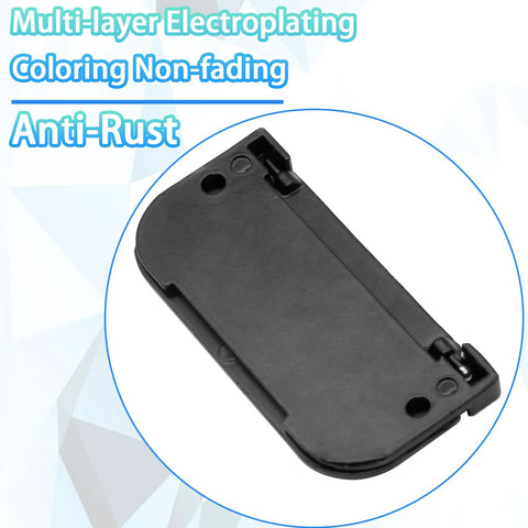 Black Flush Ring Pull Handles 3 Inch Hidden Recessed Metal Sliding Pulls for Cabinets, non-fading, anti-rust coating.