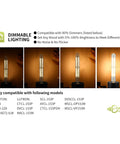 Dimmable T10 Vintage LED Bulbs 2700K Warm White E26 6W 6 to 60 Watt Equivalent 8.9 Inch Clear Glass in use with dimmer features