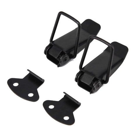 Two Pack Front Bumper Hook Lock Clips Universal Quick Release Bumper Trunk Clips Self Adhesive Fasteners For Cars And SUVs