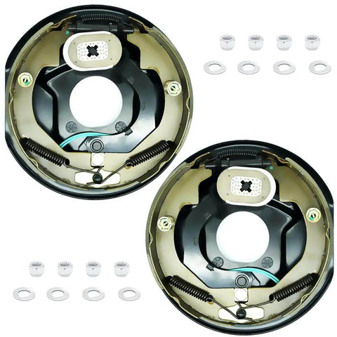 12x2 Inch Electric Trailer Brake Magnet Kit For 5200 To 7000 Lbs Dexter Type Replacement With Retainer Clips And Coil Springs