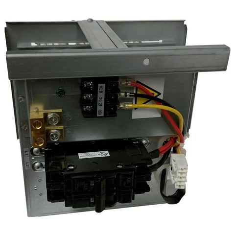 Premium Electric Heat Kit Kickin Up The Comfort With Solid Supplemental Warmth Up To 68000 Btu Compatible With VersaPro And Hyper Heat Air Handlers Straightforward 240V Setup back view of assembly components with wiring and connections