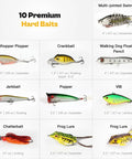 All In One Bass Fishing Lures Kit For Freshwater With Animated Swimbaits Topwater Plopper Chatterbait Crankbait Soft Plastic