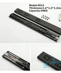 Beefed Up 18 Inch Full Extension Drawer Slides Black Ball Bearing Telescoping Side Mount With Detachable Quick Release Latches