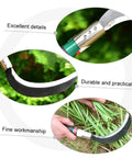 Close-up of Two Piece Manganese Steel Gardening Weeder Tool Set With Durable Manual Reaping Hook For Weeding Harvesting