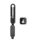 Micro Clutch I Plate Hand Strap For Mirrorless Cameras With Low Profile Finger Loop shown with ARCA Compatible Baseplate