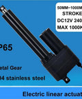 12 Volt DC Electric Linear Actuator Putting Out A Rock Solid 10000N Push Force With IP65 Waterproof Rating and Tough Stainless Steel Build
