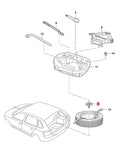 VW Spare Tire Wing Nut And Screw Kit Dual Function Fastener For VW Polo 6 AW GTI T Cross 2020-2023 diagram