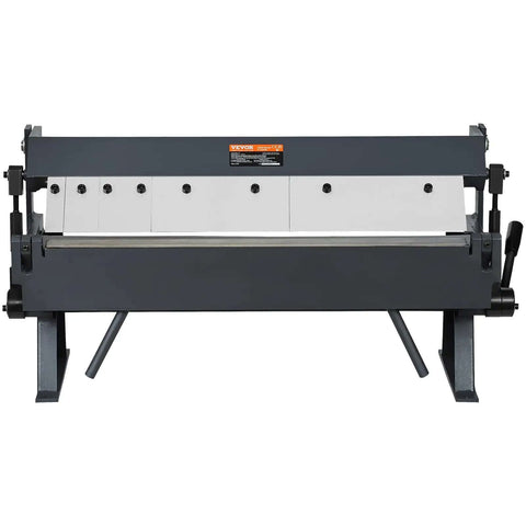 Box And Pan Brake 24 Inch Portable Metal Bender with 0 to 135 Degree Bending Handles, front view.