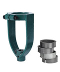 Mortising Attachment for Drill Press With Bench Locator Kit, Hollow Chisel Mortiser, cast iron construction, adjustable rings.