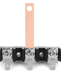 Front view of Heavy Duty Dryer Terminal Block With Grounding Strap WE4M325 Replacement Part for electric clothes dryers.