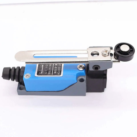 4 Pieces ME-8108 Adjustable Roller Lever Arm Momentary Limit Switch DPDT NC NO For CNC Mills And Routers, side view